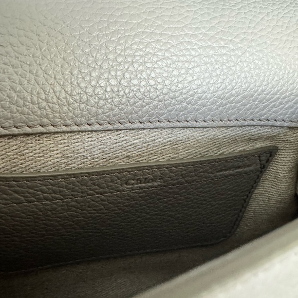 CHLOE Marcie Small Saddle Bag in Cashmere Gray - Picture 10 of 12